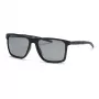 Philipp Plein Sport Herren-Sonnenbrille SSP013-58U28P - Schwarzer Acetatrahmen, graue polarisierte Gläser, 58/17/145 mm