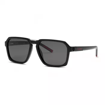 Philipp Plein Sport Herren-Sonnenbrille SSP030-59Z42P - Polarisiertes Acetat-Gestell, graue Gläser, 59/17/145 mm