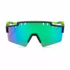 PHILIPP PLEIN SPORT SSP001-99U28V Herren-Sonnenbrille - Schwarzer Rahmen, graue Gläser, Schildform
