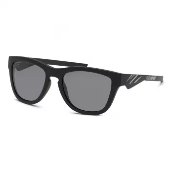 Philipp Plein Sport SSP008-54U28P Herren Polarisierte Rechteck-Sonnenbrille, Schwarz/Grau, 54/18/135 mm