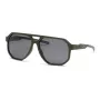 PHILIPP PLEIN SPORT SSP014-61J97P Herren-Sonnenbrille - Schwarzer Rahmen, graue polarisierte Gläser, 61/15/135 mm