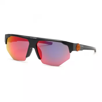 PHILIPP PLEIN SPORT SSP015-62Z42R Herren-Sonnenbrille, Schwarzer Rahmen, Grau verspiegelte Gläser, 62/13/135 mm