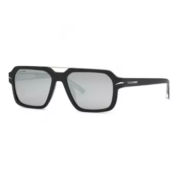 Philipp Plein Sport SSP036-577EPP Herren Rechteck-Sonnenbrille Schwarz/Grau 57mm