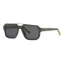Philipp Plein Sport SSP036-57NVNP Herren-Rechteck-Sonnenbrille Navy Blau Smoke Grey 57/17/150 mm