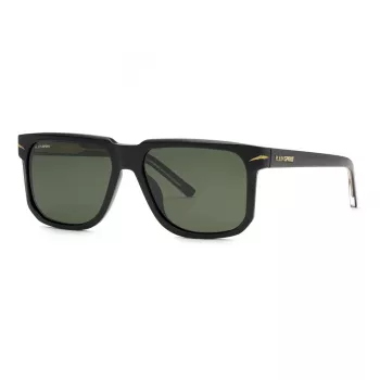 Philipp Plein Sport SSP037-59700P Herren Polarized Sonnenbrille, Schwarzer Rahmen, Graue Gläser, 59/16/150 mm