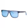 Philipp Plein Sport SSP037-59UA1P Herren-Sonnenbrille - Glänzender schwarzer Acetatrahmen, rauchgraue Polycarbonatgläser, 59/16/150 mm