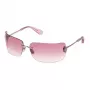 Philipp Plein SPP027V950A39 Damen eckige Sonnenbrille - Schwarzer Acetatrahmen graue Gläser 95mm