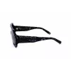 Philipp Plein SPP047-0Z21 Herren-Sonnenbrille Schwarzer Rahmen Graue Gläser 99mm