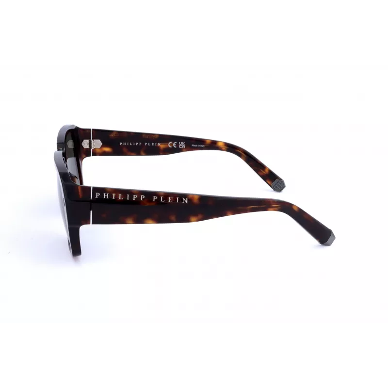 PHILIPP PLEIN SPP081-550722 Herren-Sonnenbrille Schwarzes Acetat Graue Gläser 55/17/145 mm