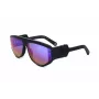 PHILIPP PLEIN SPP093M-703V Herren Sonnenbrille, Quadratische Pilotform, Schwarzer Acetatrahmen, Graue Polycarbonatgläser, UV400-Schutz, 65/16/145 mm