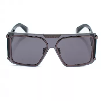 Philipp Plein SPP096M990I86 Herren-Sonnenbrille Pilot Aviator Metall Schwarz Grau Verlauf UV400 99mm