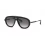PHILIPP PLEIN SPP151V57700Y Herren-Sonnenbrille - Schwarzer Acetatrahmen, graue Polycarbonatgläser, 57 mm
