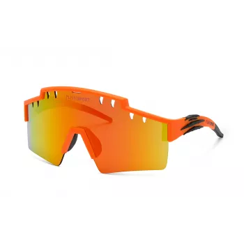 Philipp Plein SSP001-99B55A Herren-Sonnenbrille Shield Schwarz Gestell Graue Gläser 99/0/130 mm