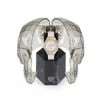 Philipp Plein The $keleton Automatic Herrenuhr PWPSA0624 42mm Schwarzes Silikon