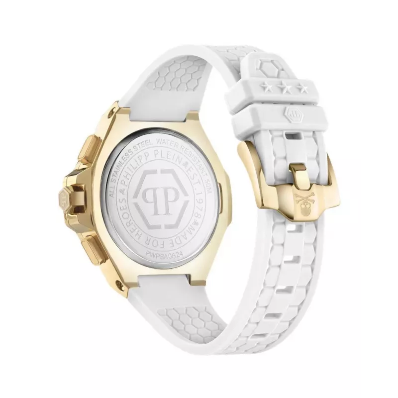 Philipp Plein The $keleton Automatic Herrenuhr PWPSA0624 42mm Schwarzes Silikon