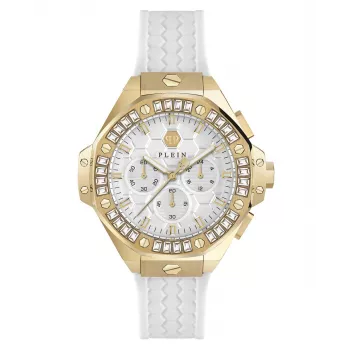 Philipp Plein The $keleton Automatic Herrenuhr PWPSA0624 42mm Schwarzes Silikon