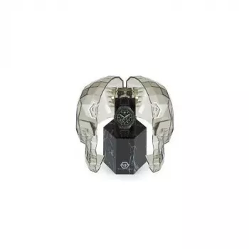 Philipp Plein The $keleton Herren Automatikuhr PWPRA0624 46mm Edelstahl Schwarzes Silikon