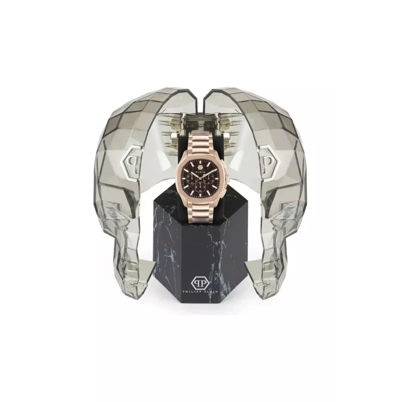 Philipp Plein The Skeleton Herren-Quarzuhr PWSAA0623 44mm Schwarzes Silikonarmband