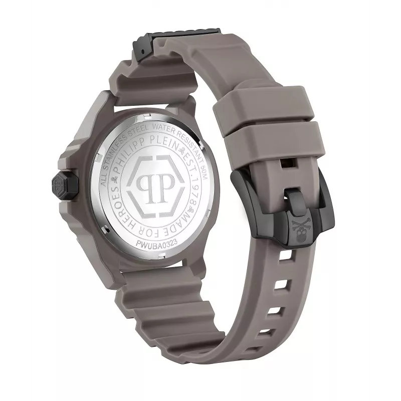 Philipp Plein The Skeleton Herrenuhr PWUBA0323 44mm Black IP Edelstahl Silikon