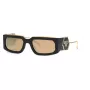 PHILIPP PLEIN Unisex Sonnenbrille SPP119M58700G - Schwarzer Rahmen, grau verlaufende Gläser, 58 mm