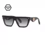 Philipp Plein Damen Cat-Eye-Sonnenbrille SPP172S530700 Schwarz Grau Verlauf 53mm