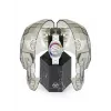 Philipp Plein Damen PWPPA0124 The Skeleton Quarz Uhr 38mm Roségold PVD Edelstahlgehäuse Schwarzes Silikonarmband