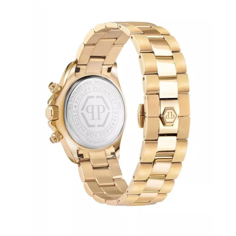 Philipp Plein Damen PWSBA0223 Quarz Analog Uhr 38mm Roségold Edelstahl