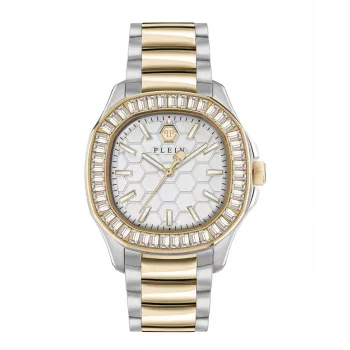Philipp Plein Damen PWTAA0523 Automatik-Skeleton-Uhr 38mm Roségoldfarben Edelstahl und schwarzes Silikon