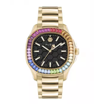 Philipp Plein Damen PWTAA1224 The G.O.A.T. Quarz Analog Uhr 37mm Roségold Edelstahl