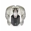 Philipp Plein Damen PWYAA0223 The $kull Quarz Analog Uhr 34mm Schwarzes Silikonarmband