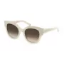 Philipp Plein Damen-Sonnenbrille SPP026S5309YL Gold/Gelb Acetat-Gestell Braune Verlaufsgläser 53mm