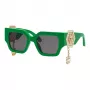 Philipp Plein Damen-Sonnenbrille SPP103S510D80 Schwarz Grau Verlauf 51mm