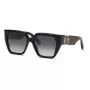 Philipp Plein Damen-Sonnenbrille SPP160-570700 Schwarzer Acetat-Rahmen Graue Gläser 57mm