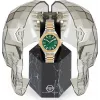 Philipp Plein Damenuhr PWBDA0724 39mm Quarz Edelstahl Silikon Schwarz