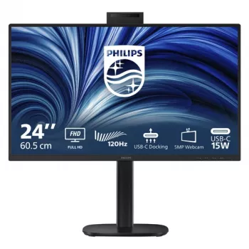 Philips 24B2U3301H 23.8 inch IPS Full HD Monitor - 75Hz, USB-C Hub, integrierte Webcam & Lautsprecher