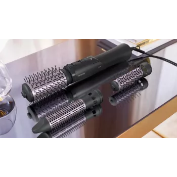 Philips 7000 Series BHA715/00 Haarstyling-Lockenbürste, Warmgrau/Rosa, 1000W, 1,8m