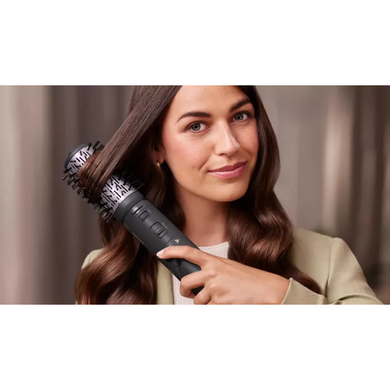 Philips 7000 Series BHA715/00 Haarstyling-Lockenbürste, Warmgrau/Rosa, 1000W, 1,8m