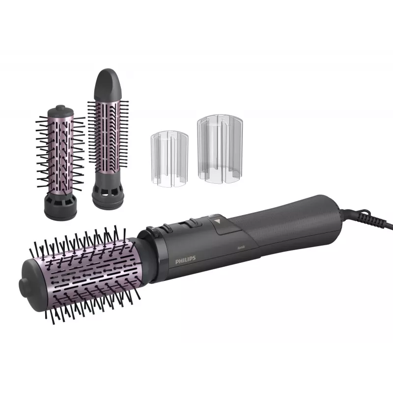 Philips 7000 Series BHA715/00 Haarstyling-Lockenbürste, Warmgrau/Rosa, 1000W, 1,8m