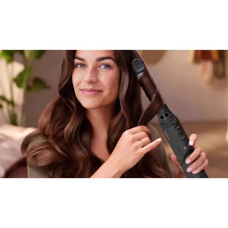 Philips 7000 Series BHA715/00 Haarstyling-Lockenbürste, Warmgrau/Rosa, 1000W, 1,8m