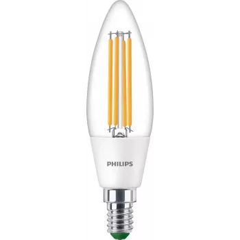 Philips Classic LED Kerzenlampe 40W-Äquivalent E14 Warmweiß Klar