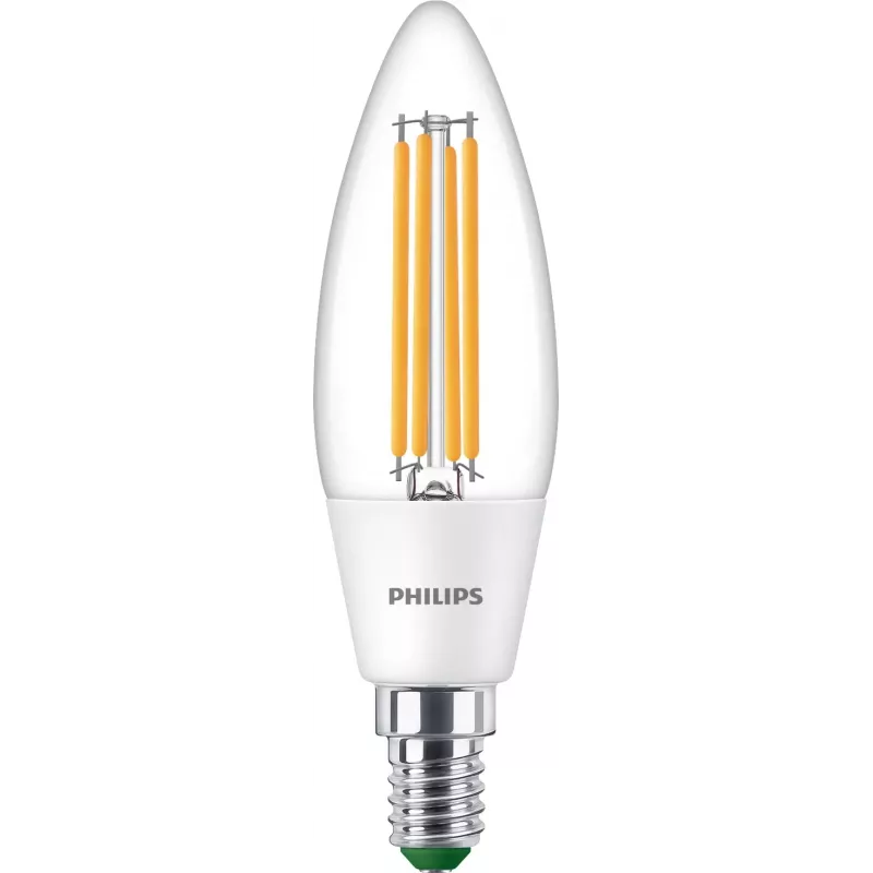 Philips Classic LED Kerzenlampe 40W-Äquivalent E14 Warmweiß Klar