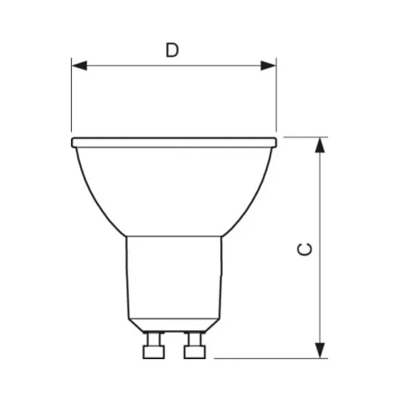 Philips CorePro LED Spot 5-50W GU10 827 36° Dimmable - Warmweiß