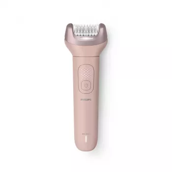 Philips Epilator Series 9000 BRE718/00 Kabelloser Nass- & Trockenepilator mit 32 Pinzetten, Keramikscheiben, Opti-Light, 2 Geschwindigkeiten, Li-Ionen-Akku, 40 min Laufzeit, inkl. Optimal-Kontakt-Aufsatz, Aufsatz für empfindliche Bereiche, Peeling-Handsch