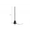 Philips Hue Gradient Play Tischleuchte Smart LED, E27, 7,5 W, 1100 lm, Tunable White & 16 Millionen Farben, Schwarz