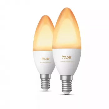 Philips Hue White Ambiance Candle Bulb E14 B39 EU 2er-Pack