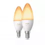 Philips Hue White Ambiance Candle Bulb E14 B39 EU 2er-Pack