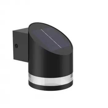 Philips Outdoor Solar Fyve Wandleuchte Tageslichtsensor Schwarz