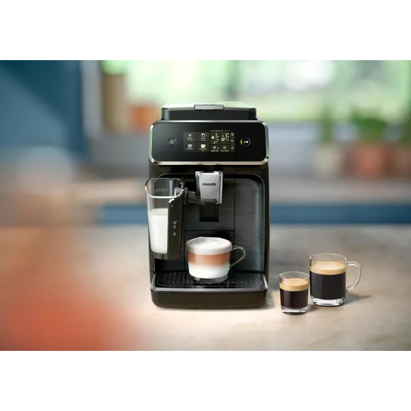 Philips Series 2300 LatteGo Vollautomatische Espressomaschine EP2339/40 Schwarz/Silber