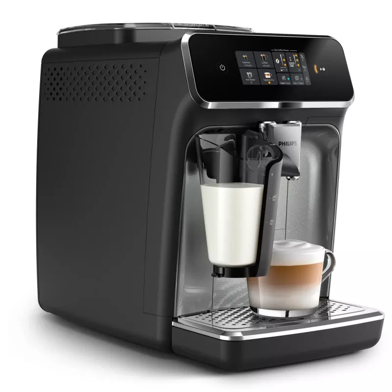 Philips Series 2300 LatteGo Vollautomatische Espressomaschine EP2339/40 Schwarz/Silber