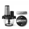 Philips Series 5000 Food Processor Chopper HR1504/00, 800 W, 2,1 L Schüssel, Weiß